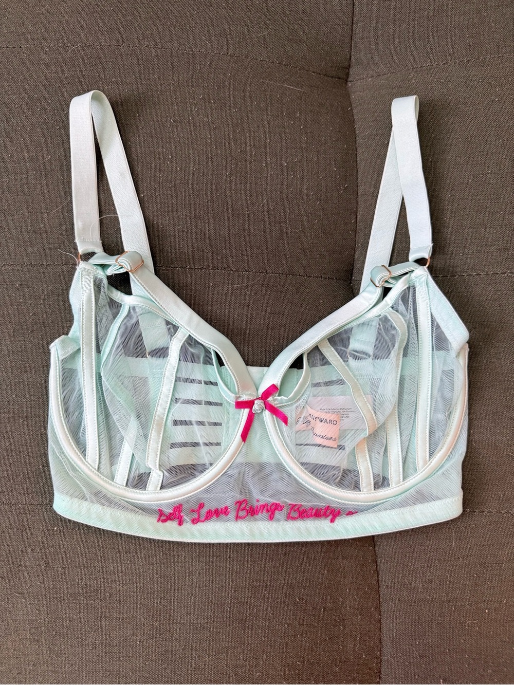 Felicity Hayward Longline Self Love Bra in Mint